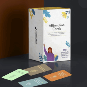 100 Positive Affirmation & Reflection Cards – Daily Self-Care & Mindfulness Deck